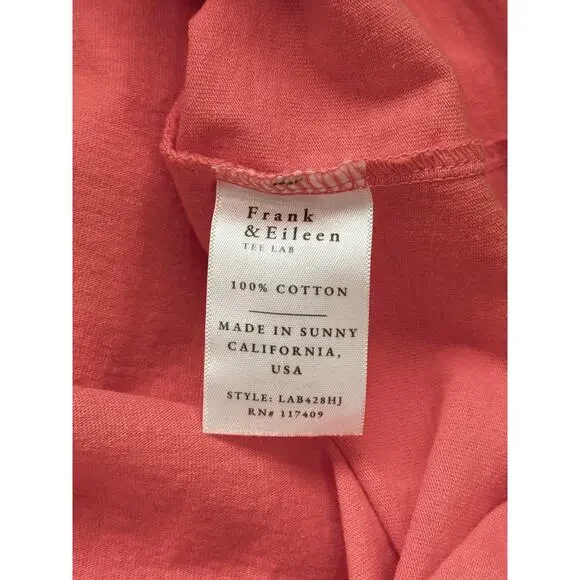 NWOT Frank & Eileen LAUREN Polo Mini Heritage Jersey Cotton Watermelon Large - Picture 6 of 6